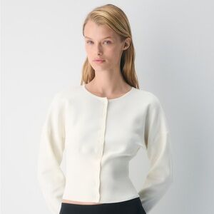 Aritzia Wilfred Golightly Cardigan (Light Birch)